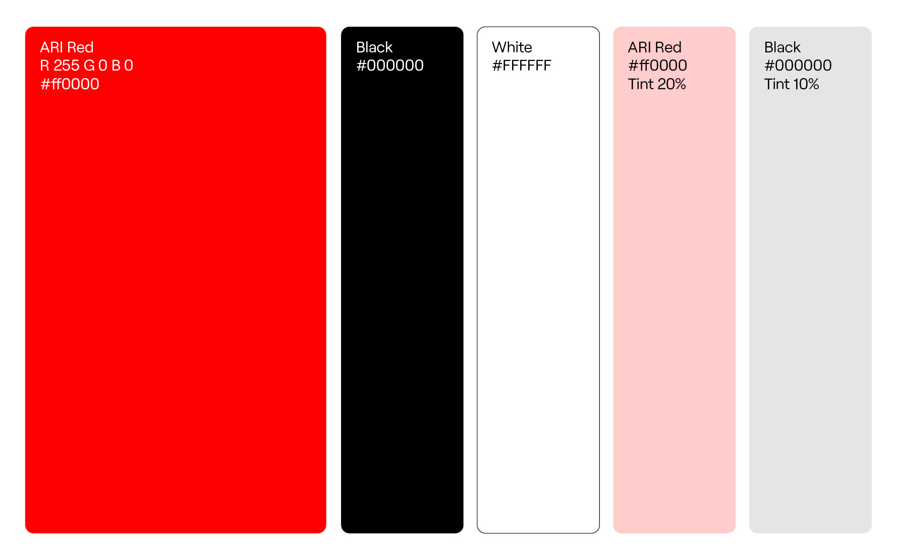Advanced Rendering Institute Primary Palette