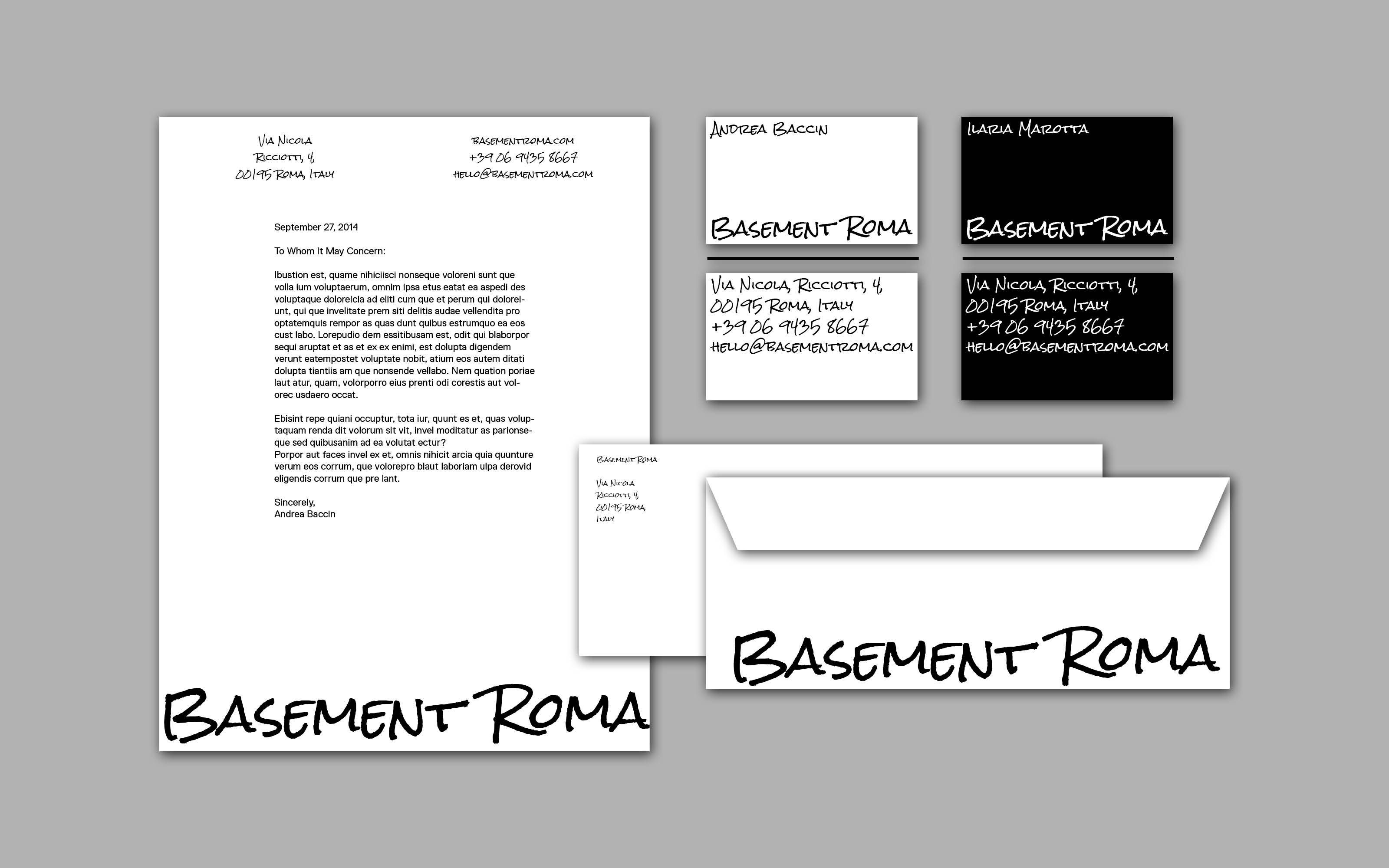 Basement Roma Stationery Package