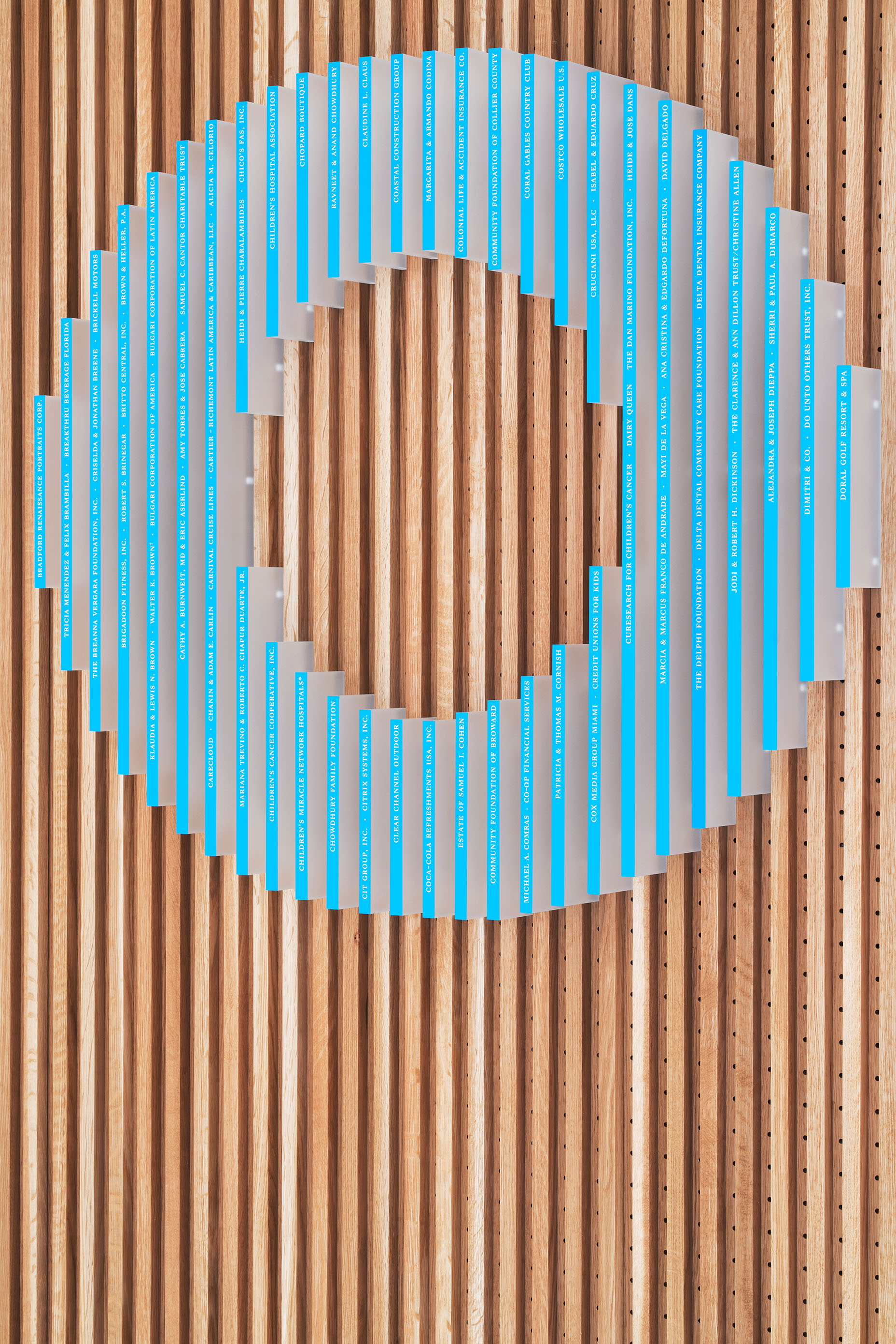 Miami Children's Hospital Donor Recognition Detail